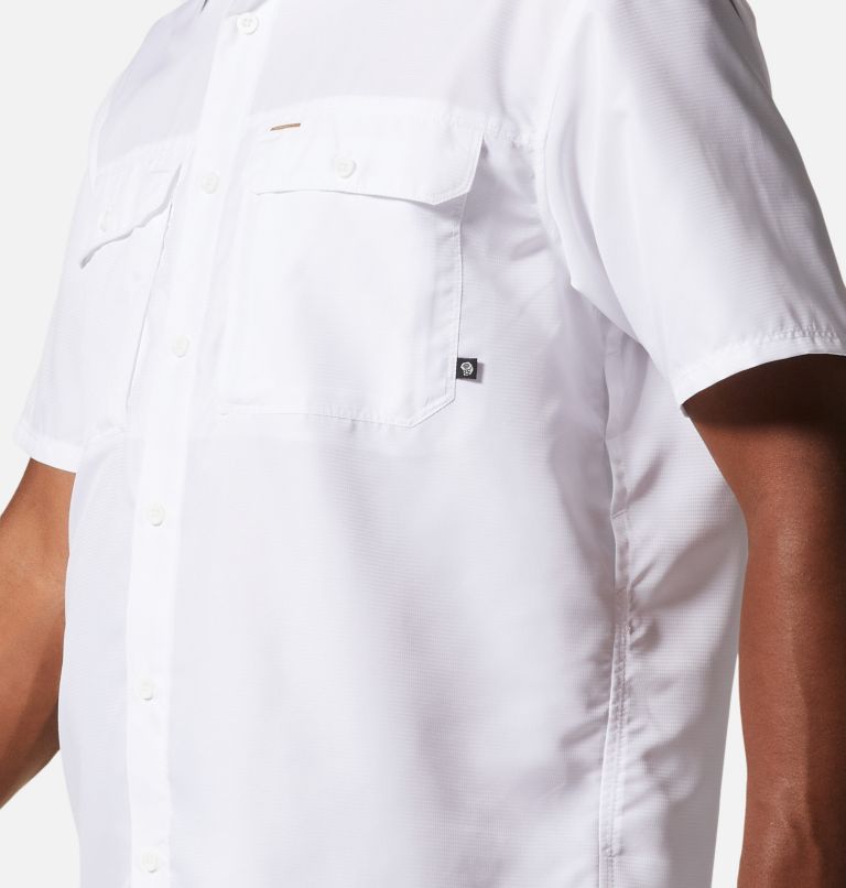 Men's Canyon Short Sleeve Shirt, Color: White, image 7