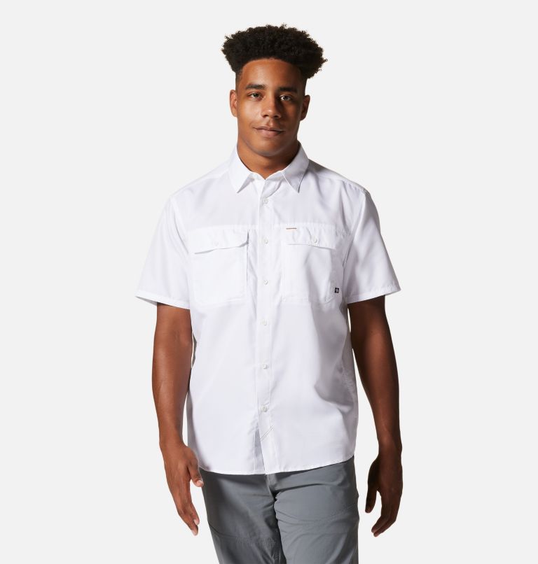 Men's Canyon Short Sleeve Shirt, Color: White, image 1