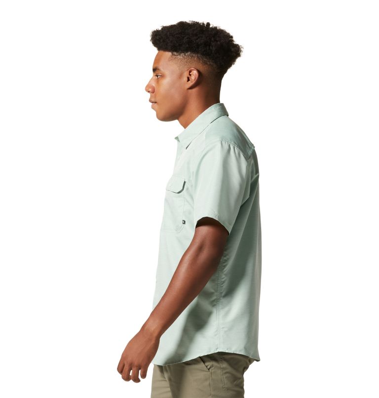 Thumbnail: Men's Canyon Short Sleeve Shirt, Color: Glacial Mint, image 3