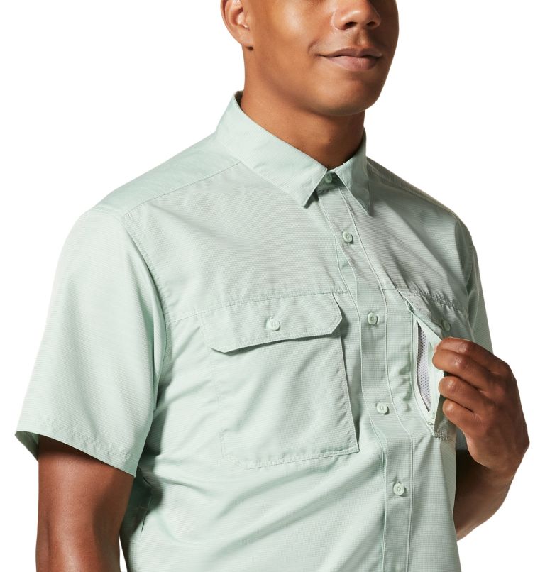Thumbnail: Men's Canyon Short Sleeve Shirt, Color: Glacial Mint, image 5