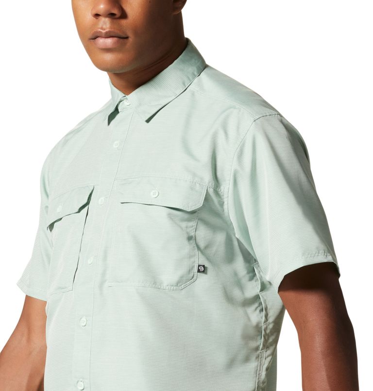 Men's Canyon Short Sleeve Shirt, Color: Glacial Mint, image 7