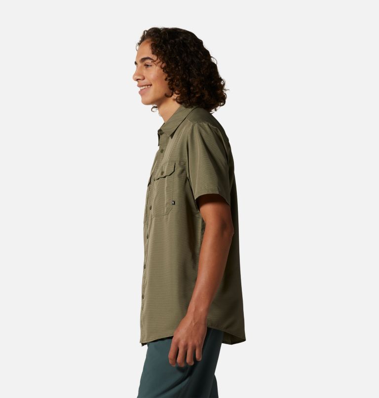Thumbnail: Men's Canyon Short Sleeve Shirt, Color: Stone Green, image 3