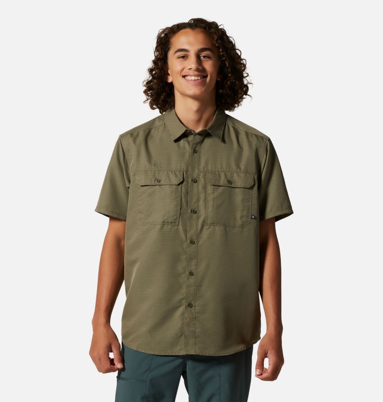 Women's Short Sleeve Button-Down Camp Shirt - A New Day Green XL 1 ct