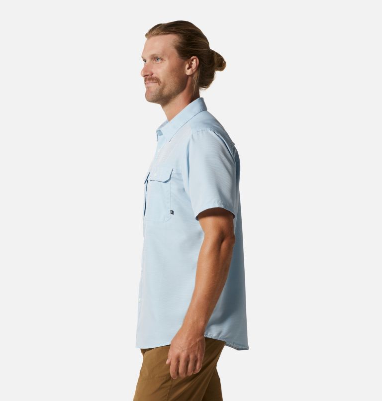Men's Canyon Short Sleeve Shirt, Color: Blue Chambray, image 3