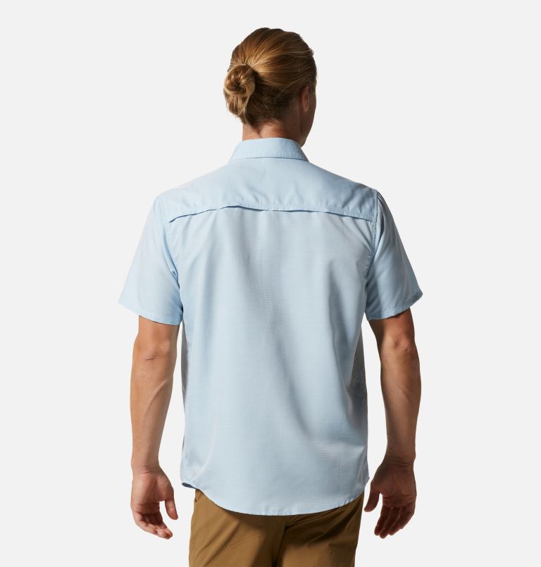 Thumbnail: Men's Canyon Short Sleeve Shirt, Color: Blue Chambray, image 2