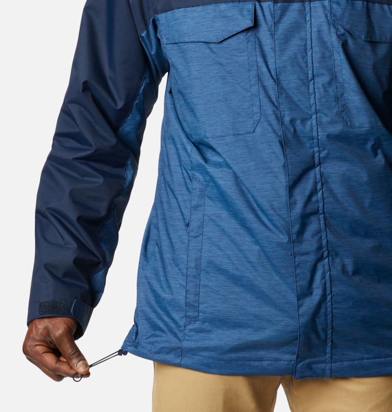Men's Timberline Triple Interchange Jacket, Color: Night Tide Jacquard Texture, Coll Navy, image 6