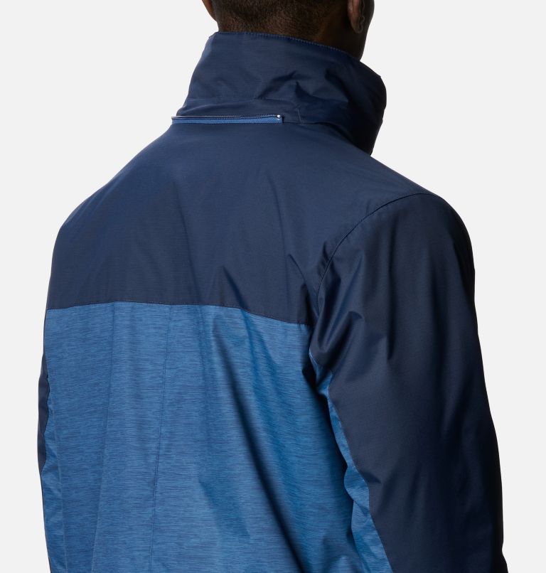 Men's Timberline Triple Interchange Jacket, Color: Night Tide Jacquard Texture, Coll Navy, image 8
