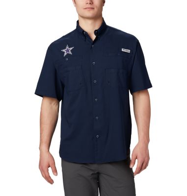 dallas cowboys columbia tamiami short sleeve shirt