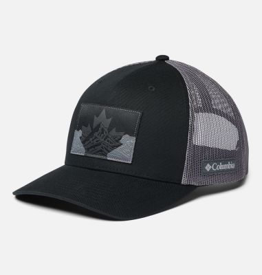Unisex Columbia Mesh&trade; Snap Back Hat Columbia Mesh&trade; Snap Back Hat | 259 | O/S, Black Canadian Rockies, front