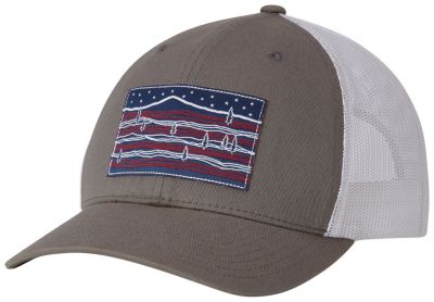 Unisex Columbia Mesh&trade; Snap Back Hat Columbia Mesh&trade; Snap Back Hat | 259 | O/S, Titanium Stars and Stripes, front