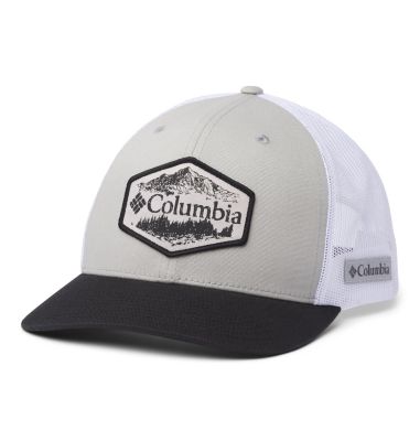 Unisex Columbia Mesh&trade; Snap Back Hat Columbia Mesh&trade; Snap Back Hat | 259 | O/S, Columbia Grey, Black, Outsider Patch, front
