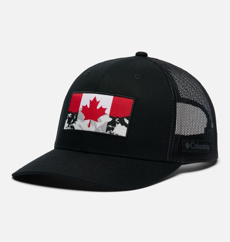 Columbia Mesh Snapback, Color: Black, Canada Rockies, image 1