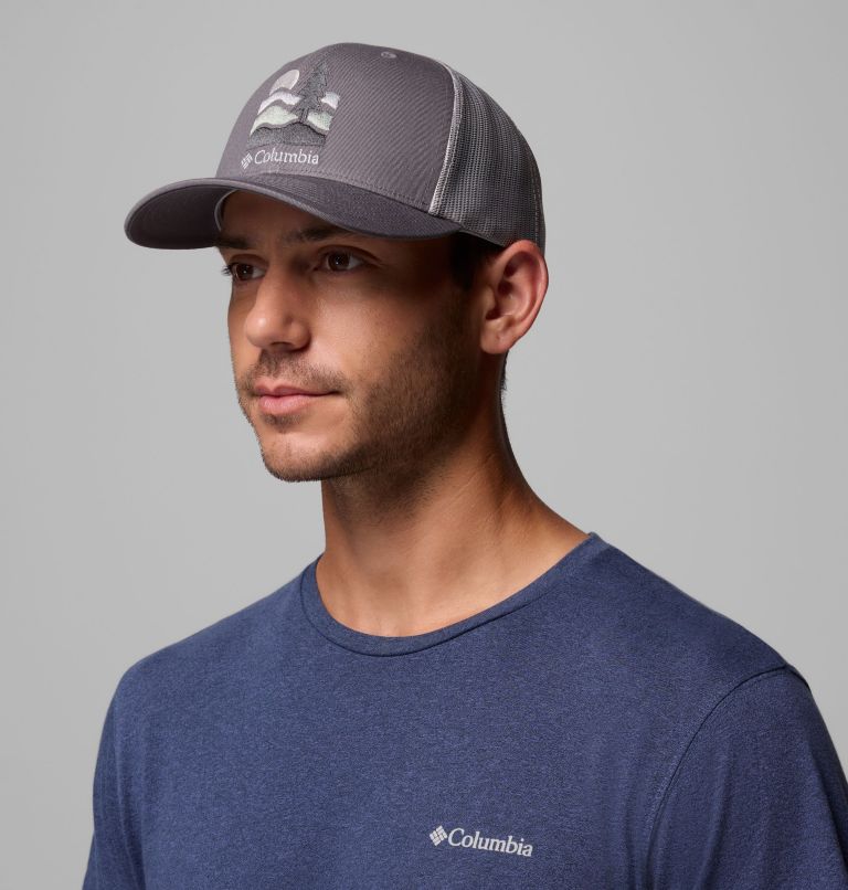 Columbia Mesh Snapback, Color: City Grey, Get Hiked, image 3