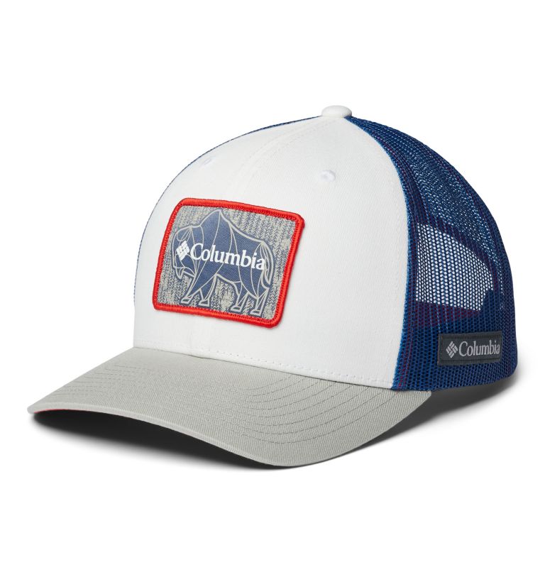 Columbia Mesh Snap Back Hat | 100 | O/S, Color: White, Carbon, Mountain Red, Buffalo, image 1