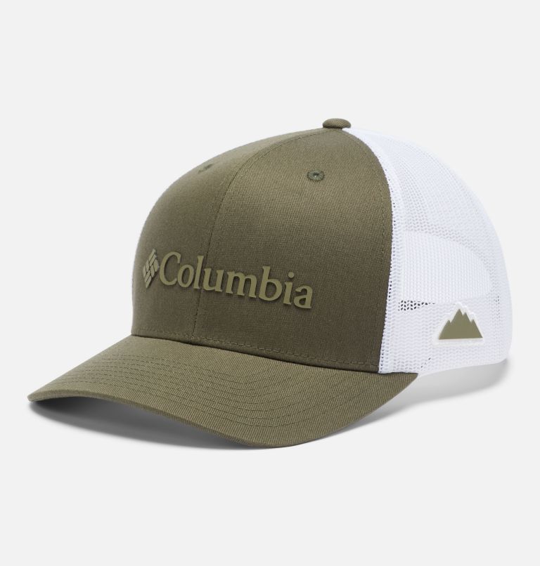 Columbia Mesh Snap Back Hat | 320 | O/S, Color: Olive Green, Weld Logo