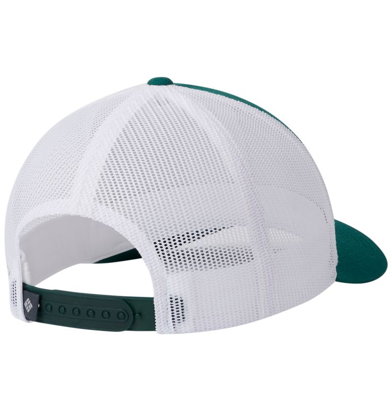 Columbia Mesh Snap Back Hat | 363 | O/S, Color: Pine Green, Hex Patch, image 2