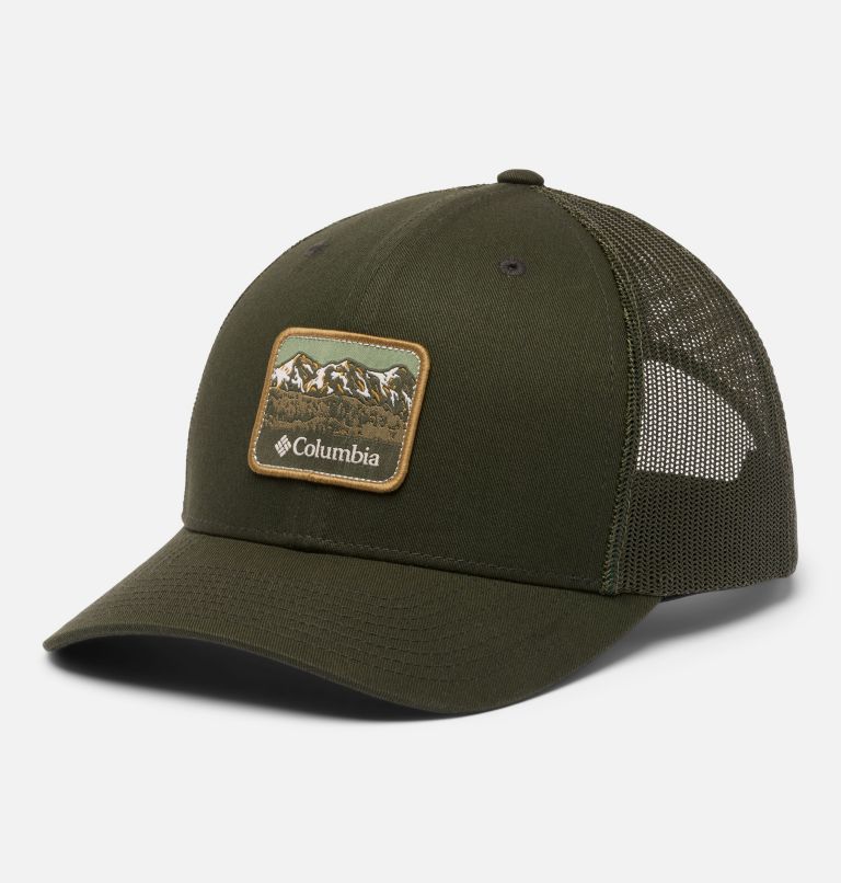 Unisex Columbia Mesh Snap Back Hat, Color: Greenscape, Sisters, image 1