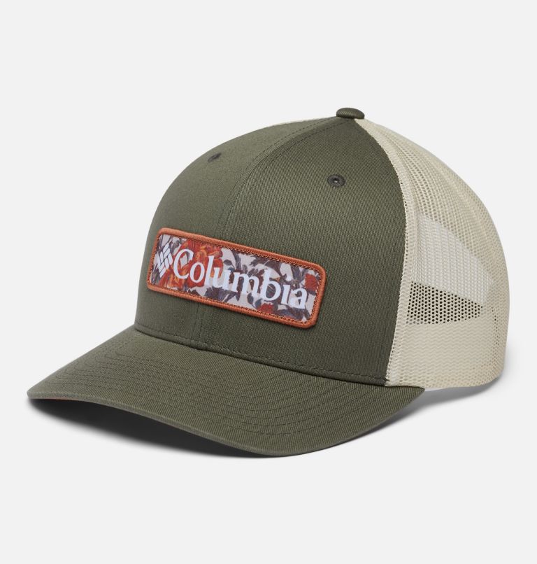 Columbia Mesh Snap Back Hat | 397 | O/S, Color: Stone Green, Floral Patch, image 1