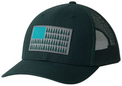 Unisex Columbia Mesh&trade; Snap Back Hat Columbia Mesh&trade; Snap Back Hat | 259 | O/S, Dark Ivy, Tree Flag, front