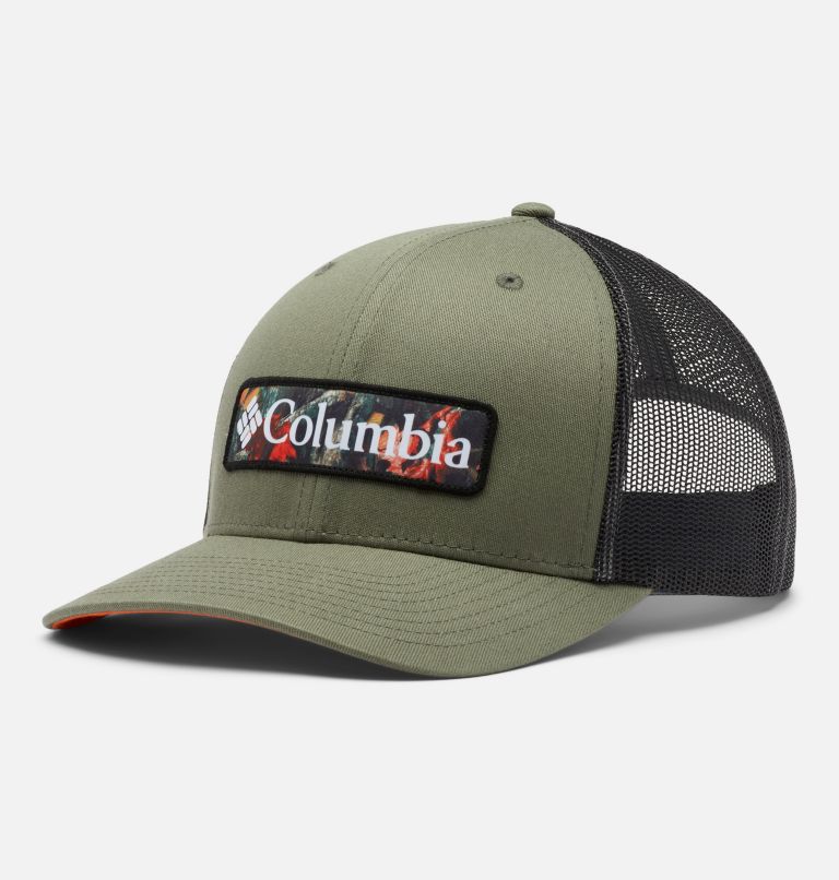Columbia Mesh Snap Back - High | 399 | O/S, Color: Stone Green, Shark, Camo Patch, image 1