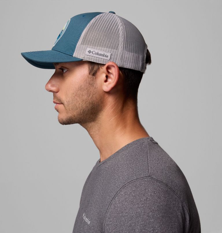 Columbia Mesh Snapback, Color: Everblue, Circular Landscape, image 5
