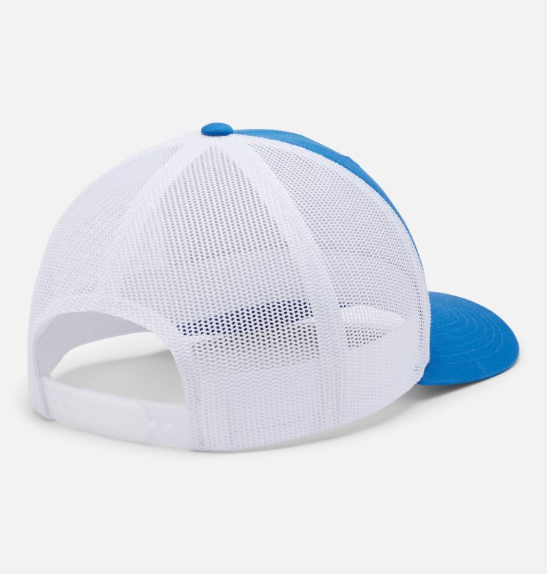Columbia Mesh Snap Back Hat | 432 | O/S, Color: Bright Indigo, Mountain Puzzle Patch, image 2