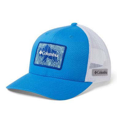 Unisex Columbia Mesh&trade; Snap Back Hat Columbia Mesh&trade; Snap Back Hat | 259 | O/S, Azure Blue, Buffalo Patch, front