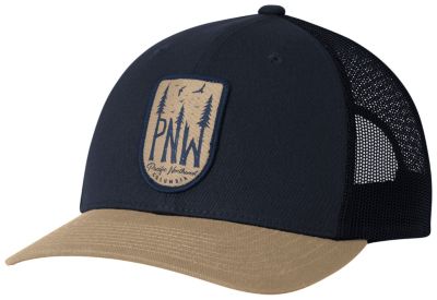 Unisex Columbia Mesh&trade; Snap Back Hat Columbia Mesh&trade; Snap Back Hat | 259 | O/S, Collegiate Navy PNW Patch, front