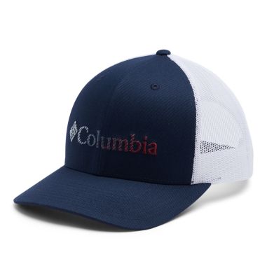 Unisex Columbia Mesh&trade; Snap Back Hat Columbia Mesh&trade; Snap Back Hat | 259 | O/S, Coll Navy, White, Red Jasper, front