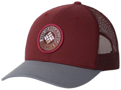 Unisex Columbia Mesh&trade; Snap Back Hat Columbia Mesh&trade; Snap Back Hat | 259 | O/S, Deep Madeira, Circle Patch, front