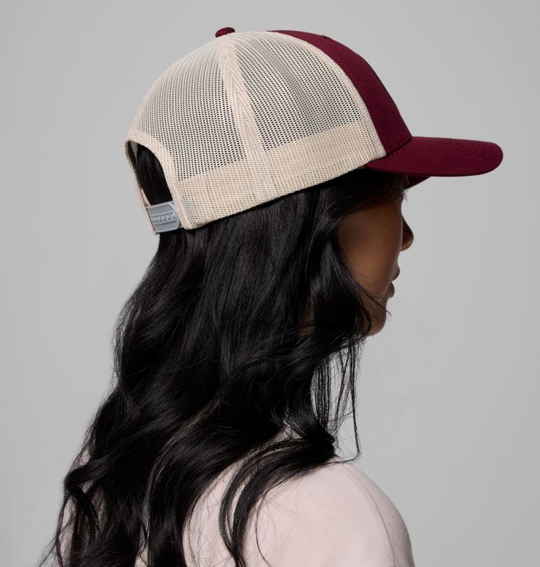 Columbia Mesh Snapback, Color: Rich Wine, Circular Landscape, image 7