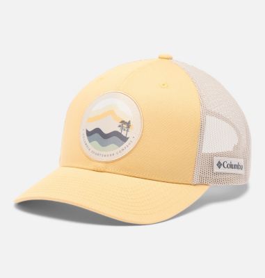 Columbia Mesh Snap Back, Color: Sand Dune,Dark Stone,Circular Landscape, image 1