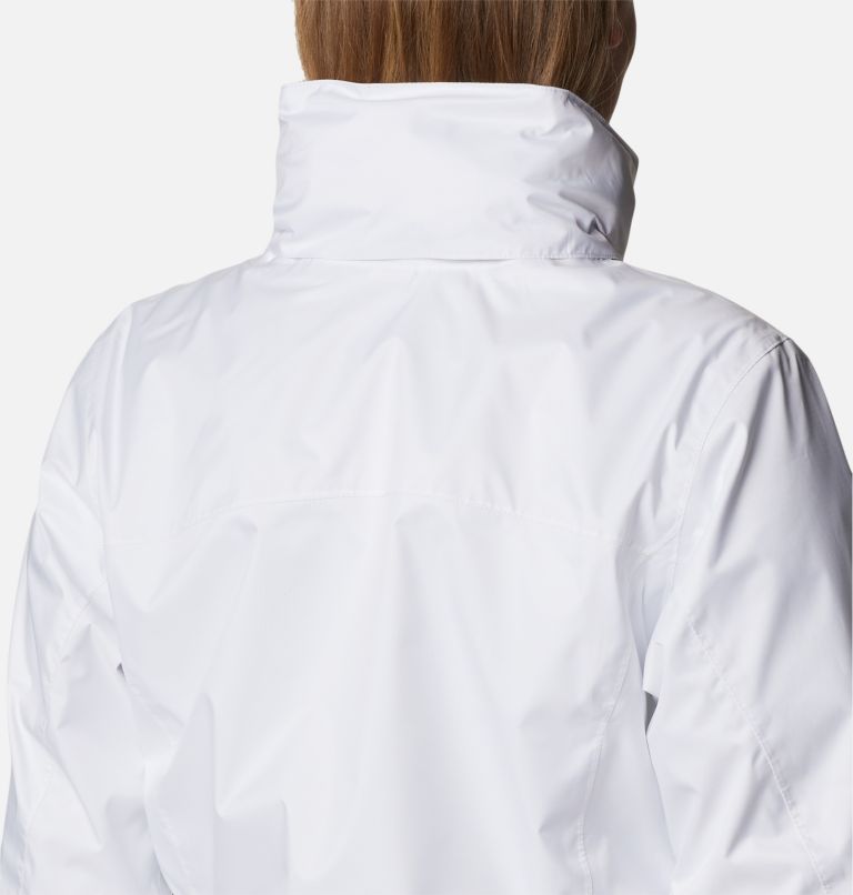 Women's Pouration Rain Jacket, Color: White, image 7