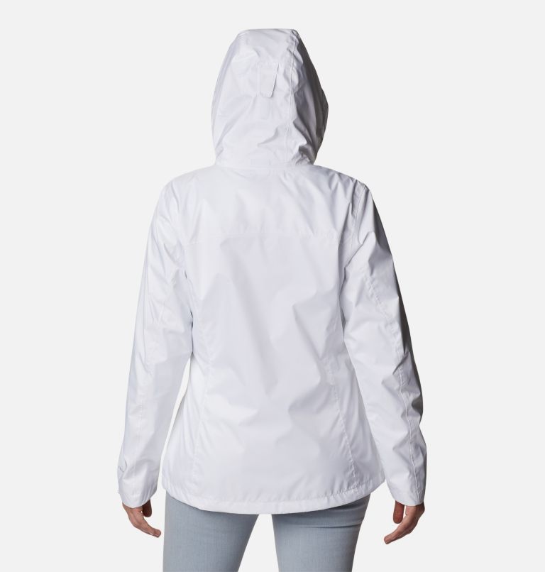 Thumbnail: Women's Pouration Rain Jacket, Color: White, image 2