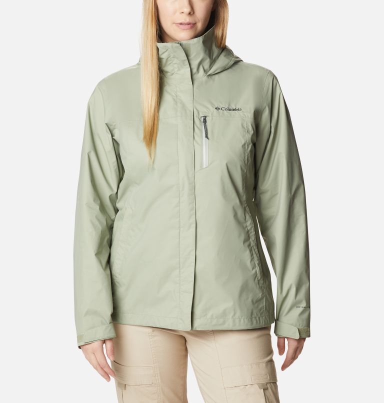 Women's Pouration Rain Jacket, Color: Safari, image 1