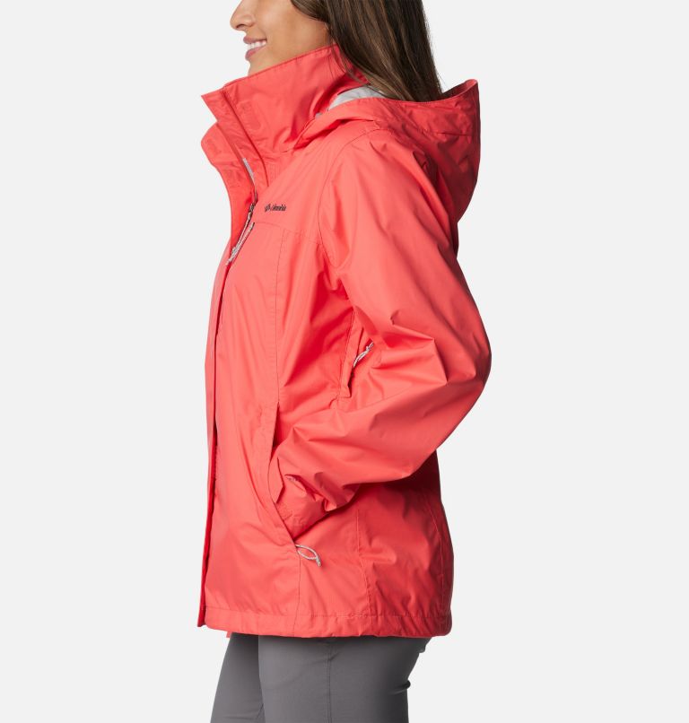 Columbia Women's Pouration Rain Jacket - XS - Orange