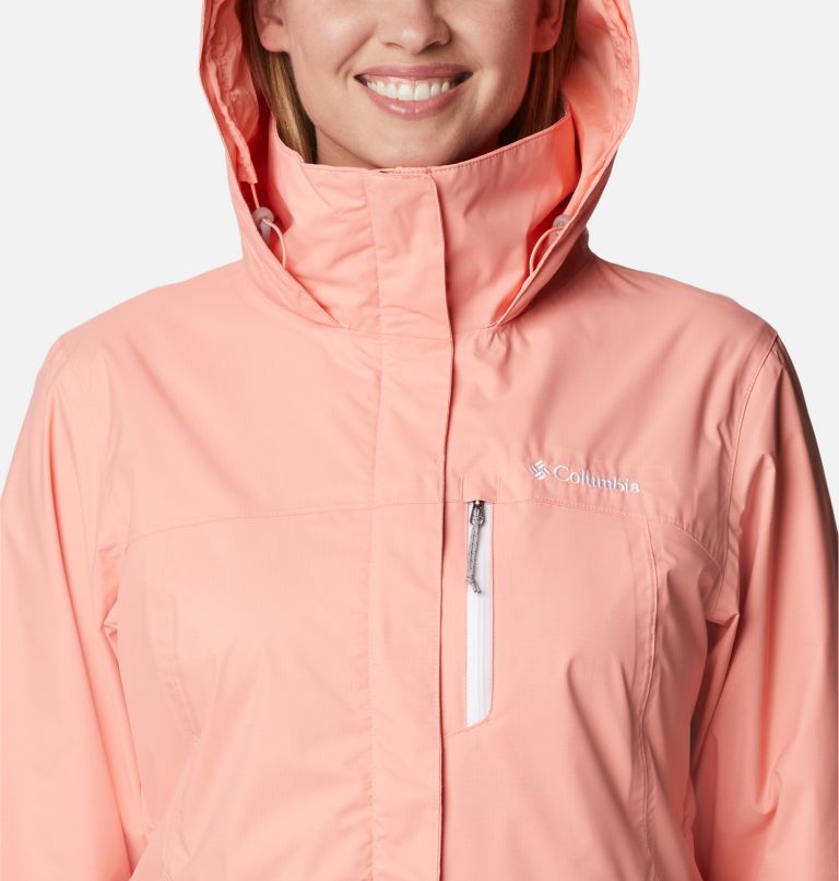 Women's Pouration Jacket, Color: Coral Reef