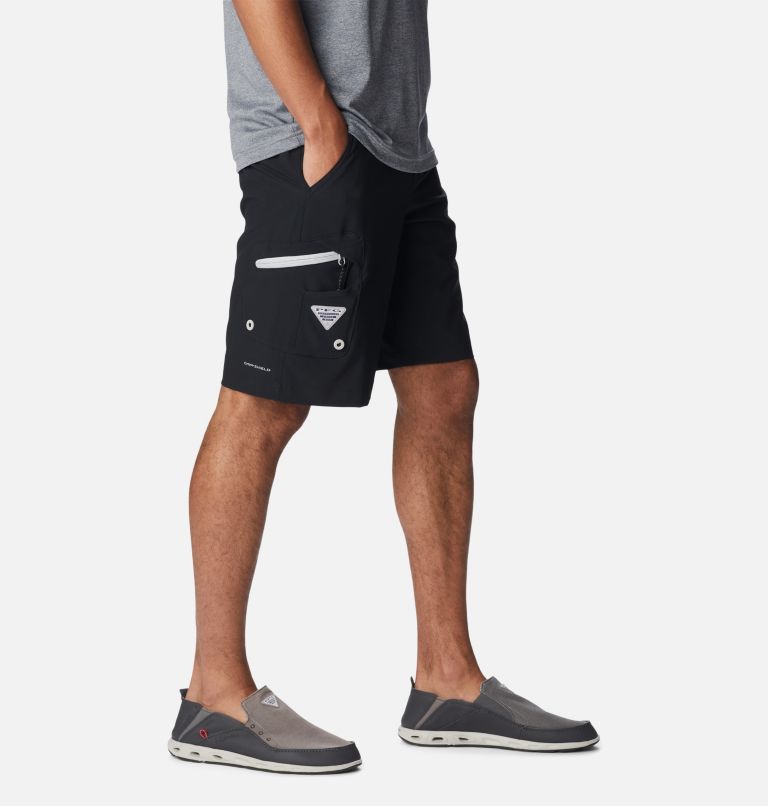 Men's PFG Terminal Tackle Shorts, Color: Black, Cool Grey, image 6