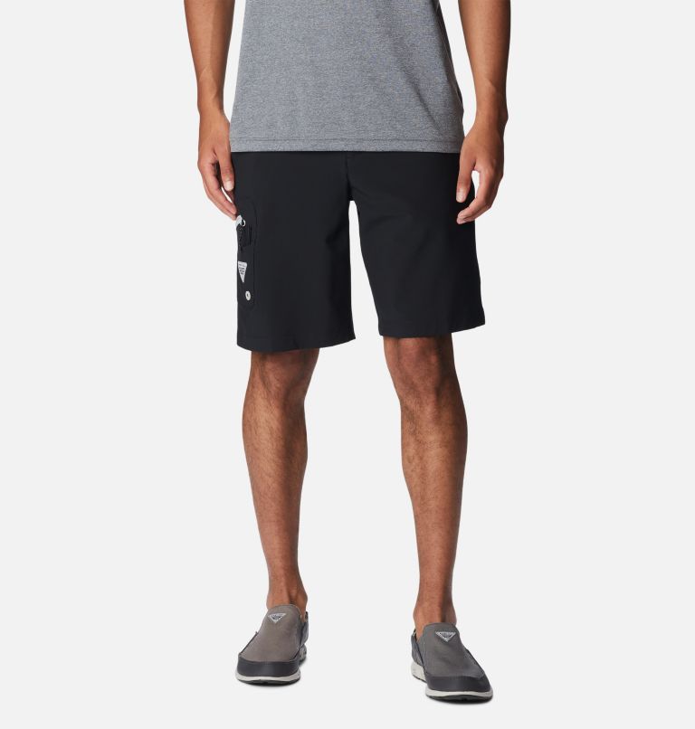 Men's PFG Terminal Tackle Shorts, Color: Black, Cool Grey