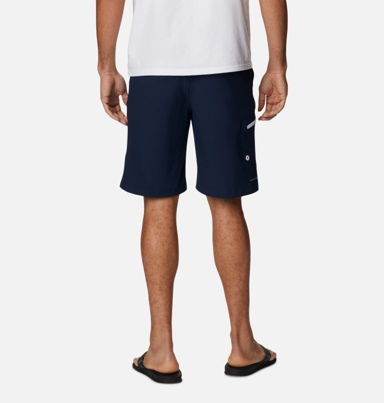 Men's PFG Terminal Tackle Shorts, Color: Collegiate Navy, White