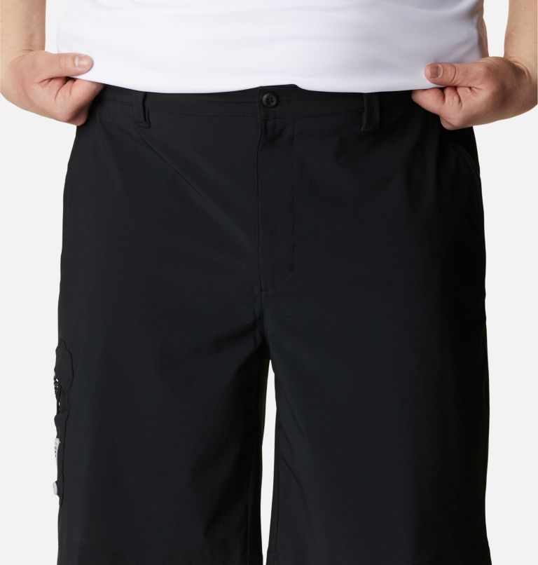 Short PFG Terminal Tackle pour homme – Tailles fortes, Color: Black, Cool Grey