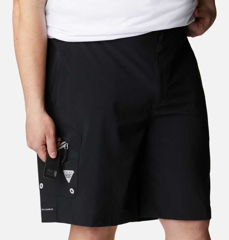 Columbia Men's PFG Terminal Tackle Shorts, 46, Black/Cool Grey
