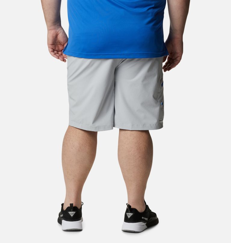 Men's PFG Terminal Tackle Shorts - Big, Color: Cool Grey, Vivid Blue, image 2
