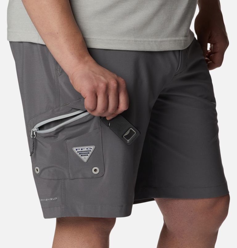 Thumbnail: Men's PFG Terminal Tackle Shorts - Big, Color: City Grey, Cool Grey, image 7