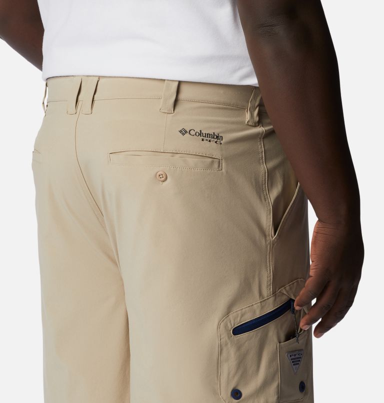 Thumbnail: Men's PFG Terminal Tackle Shorts - Big, Color: Ancient Fossil, Carbon, image 5