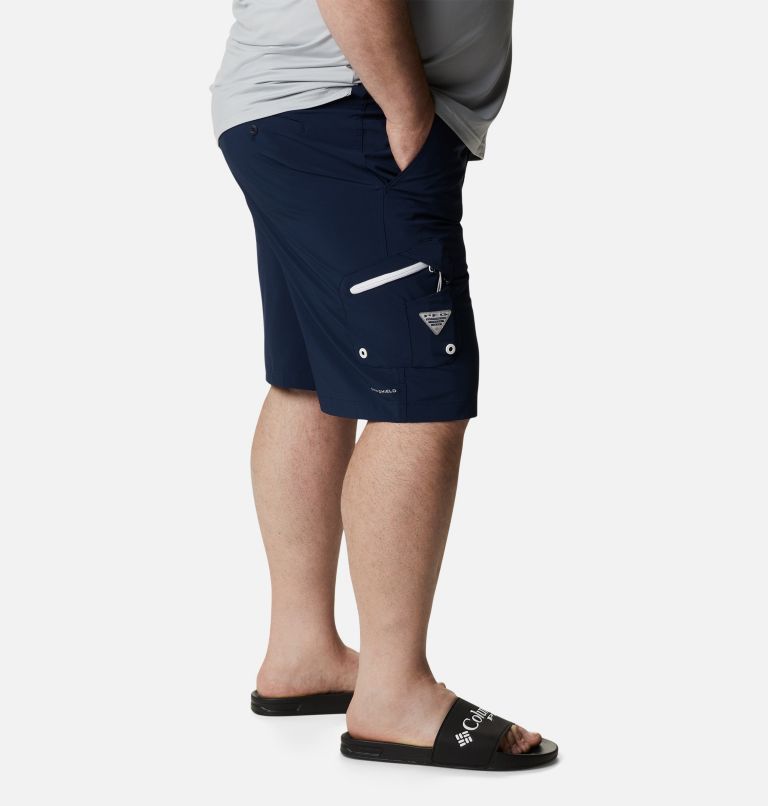 Thumbnail: Men's PFG Terminal Tackle Shorts - Big, Color: Collegiate Navy, White, image 3