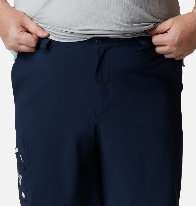 Thumbnail: Men's PFG Terminal Tackle Shorts - Big, Color: Collegiate Navy, White, image 4