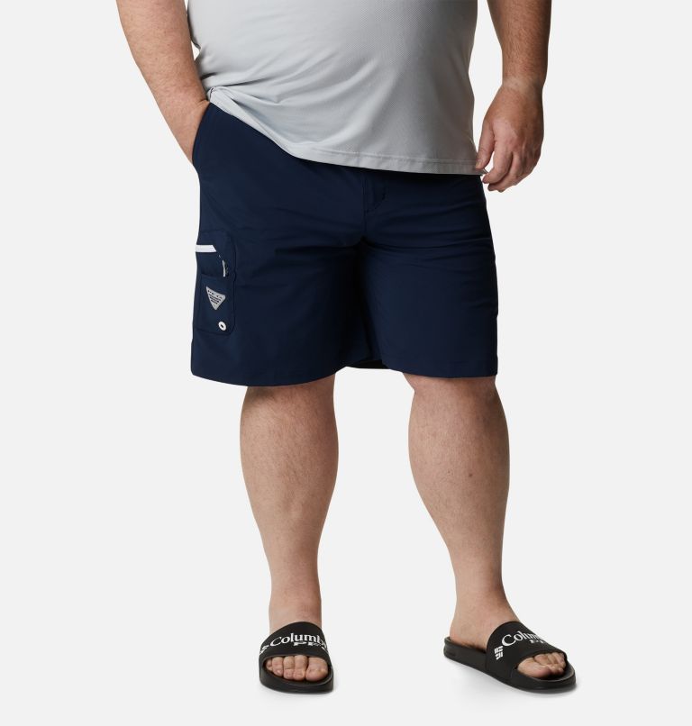 Men's PFG Terminal Tackle Shorts - Big, Color: Collegiate Navy, White, image 1