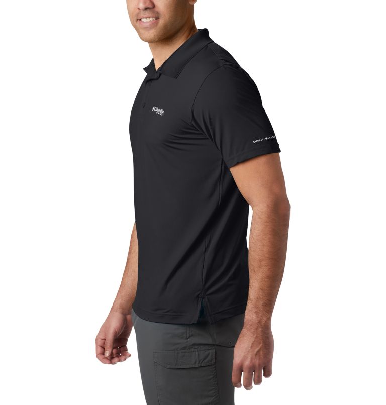 Men's Low Drag Offshore Polo, Color: Black, image 3