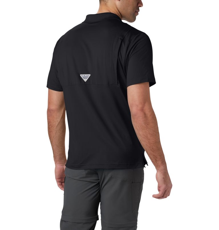 Men's Low Drag Offshore Polo, Color: Black, image 2